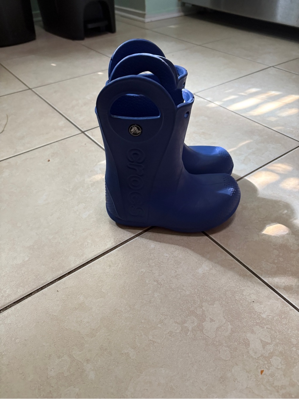 CROCS Kids' Blue Pull-On Rain Boots
